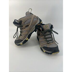 Merrell Moab Ventilator Mid Hiking Boots, Walnut Vibram, Waterproof Women’s 7.5